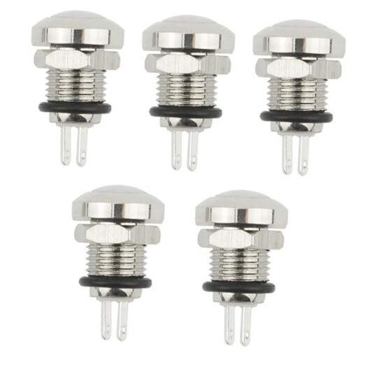 5 PCS 8mm Momentary Push Button Switch 1A 24V 1NO