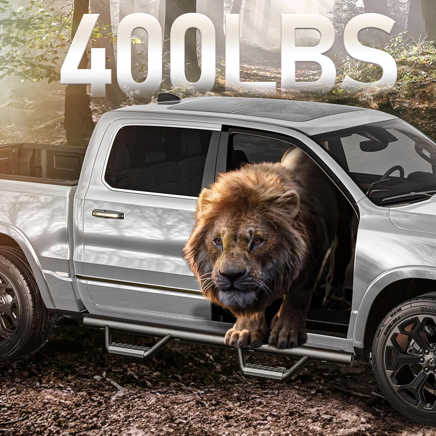 YITAMOTOR Drop Running Boards for 2024-2025 Toyota Tacoma Double Cab Side Steps