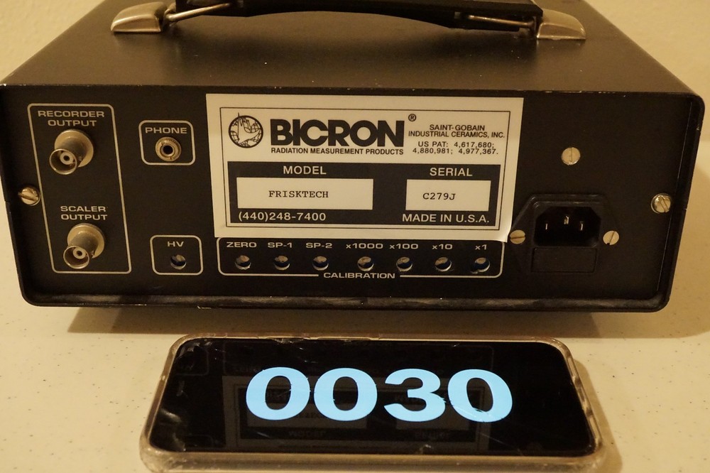 Bicron Frisktech Benchtop Radiation Meter 0030