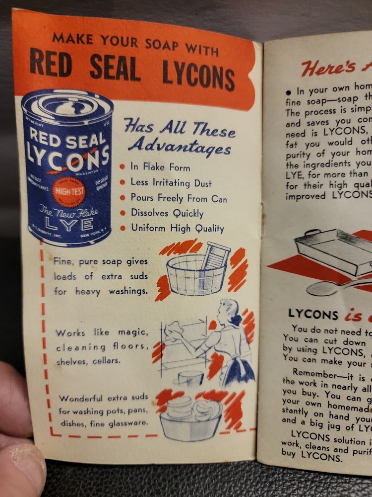 RED SEAL LYCONS LYE Sales Booklet