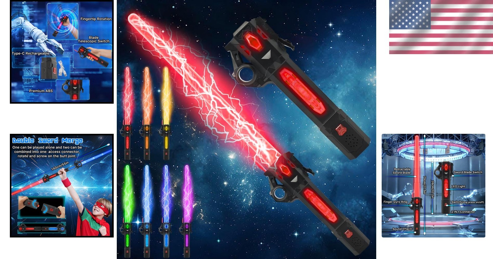 Interactive Light Up Sword 27.5" for Kids - Perfect for Cosplay & Parties