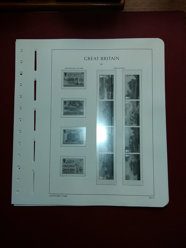 LIGHTHOUSE Commemorative Hingeless album pages Great Britain 2021 Used R2021
