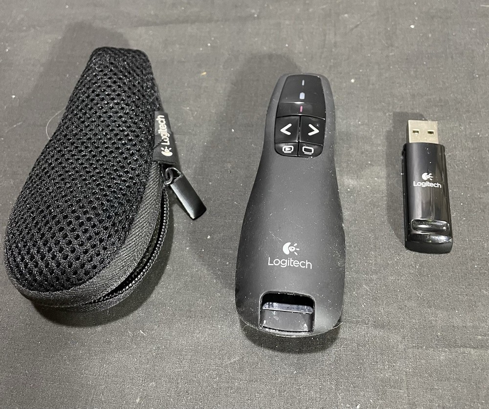 Logitech R400 Presentation Remote Wireless Laser Pointer Clicker Slideshow