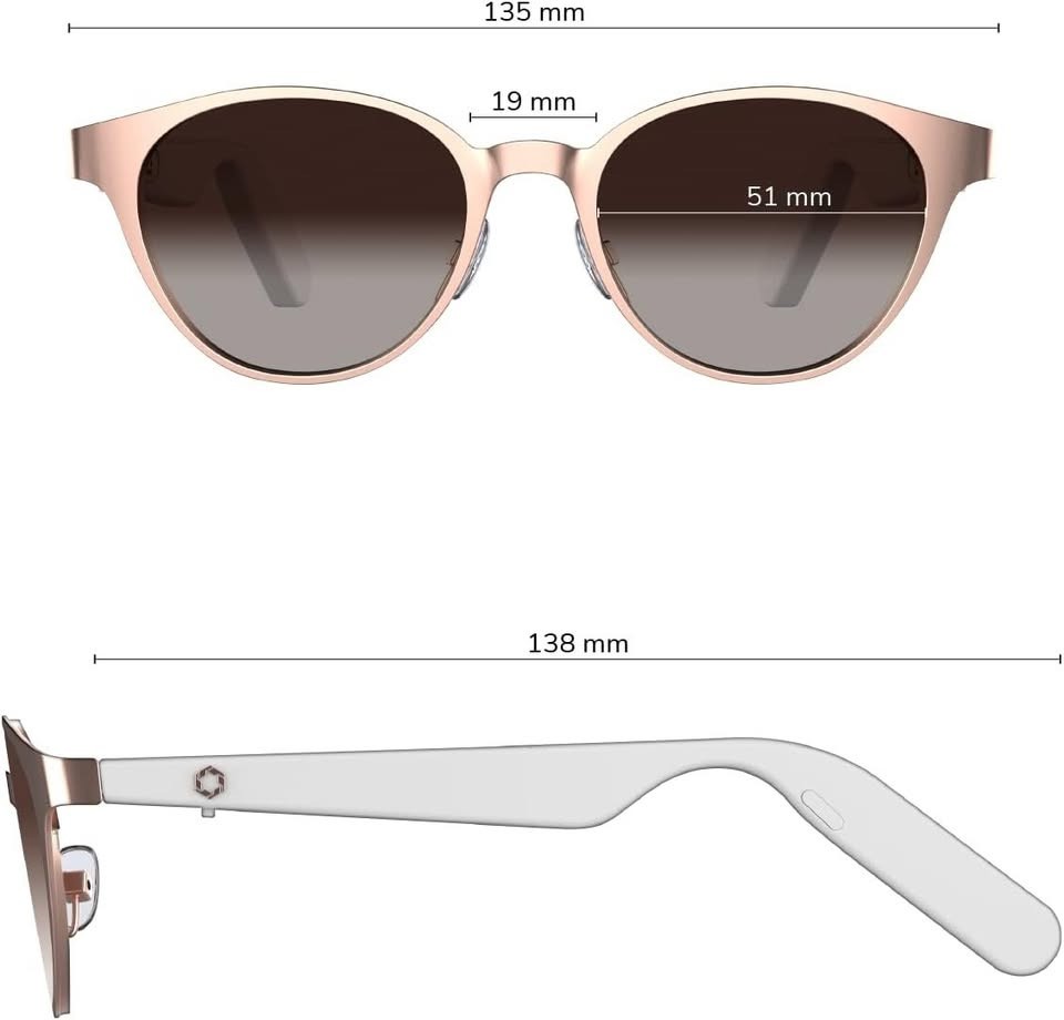 Lucyd - Bluetooth Audio Glasses - Women Smart Glasses w/Blue-Light Protection -