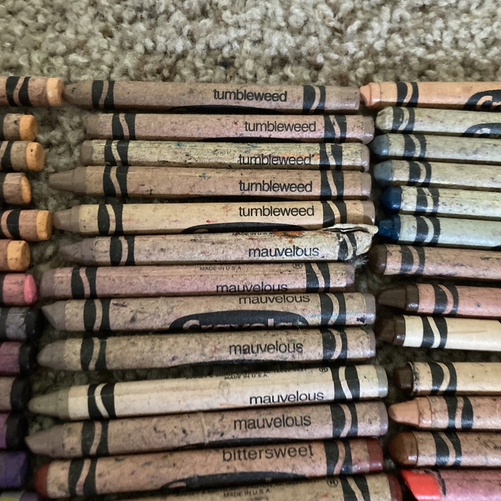 60 Vintage Crayola Crayons