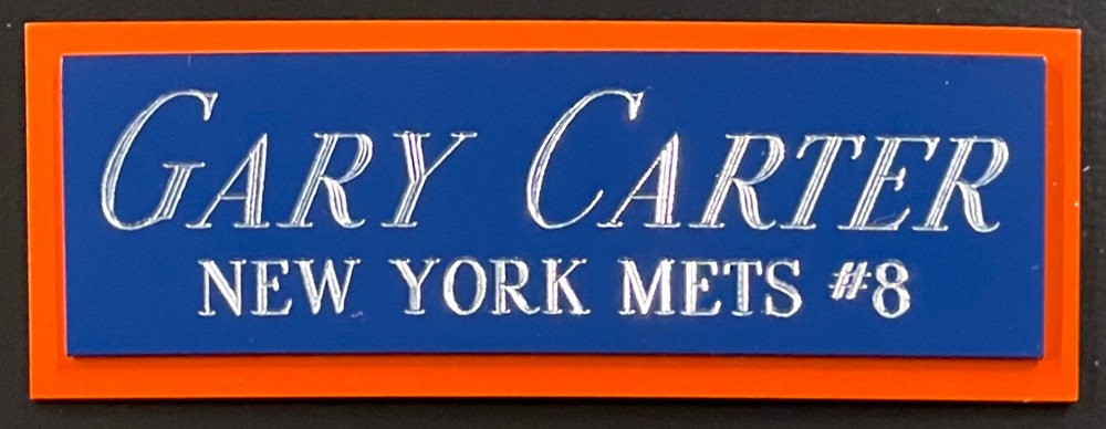 GARY CARTER NY METS NAMEPLATE FOR AUTOGRAPHED Signed Baseball Display CUBE CASE
