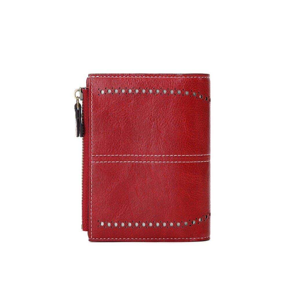 Women Small Leather RFID Blocking Wallet Mini Bifold Purse