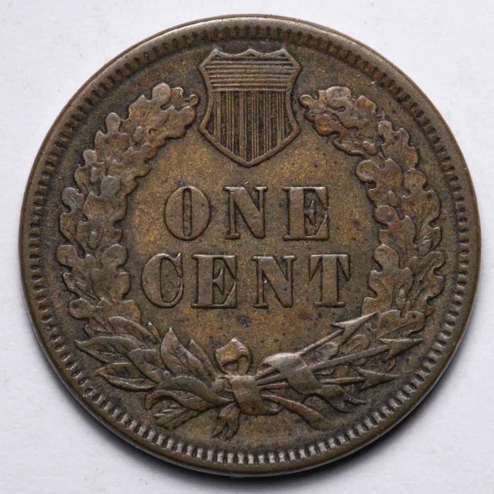 1893 Indian Head Cent Penny AU E198 AVM