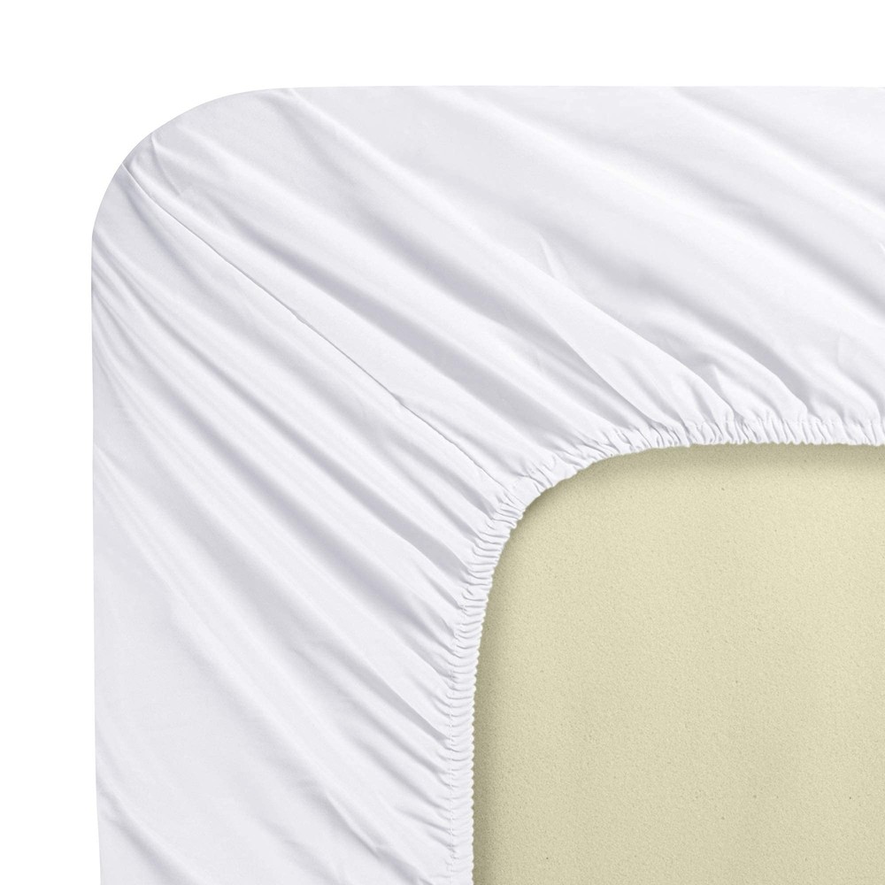 2 Pack Microfiber Crib Sheets 28x52 Super Soft Toddler Fitted Sheets White
