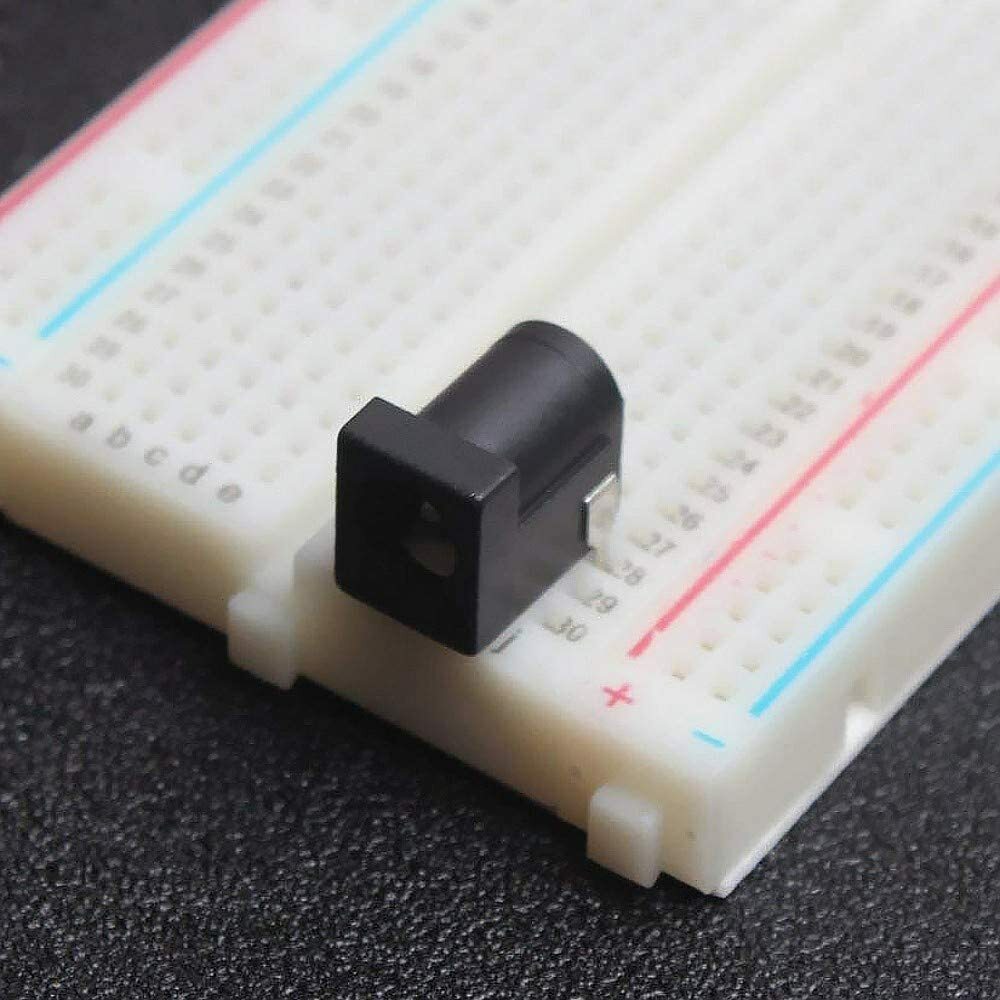 Breadboard-Friendly 2.1mm PCB Mounting Female DC Power Barrel Jack