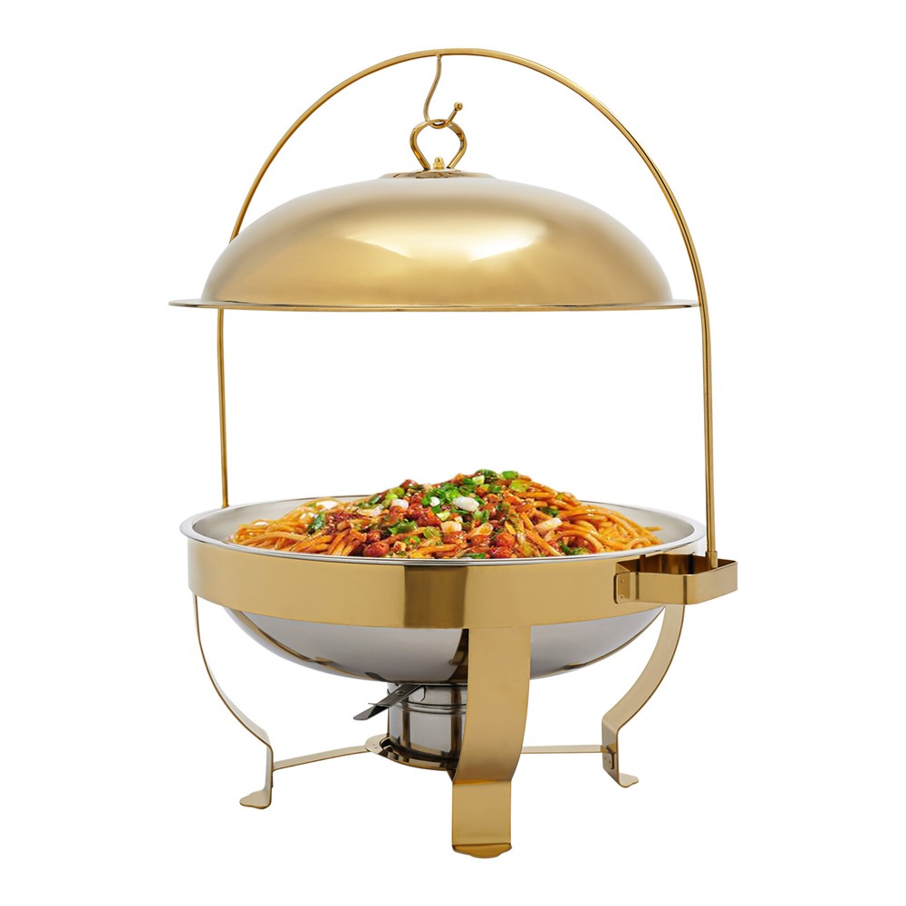 Gold Chafing Dish Buffet Set, Buffet Servers, Round Buffet Sets