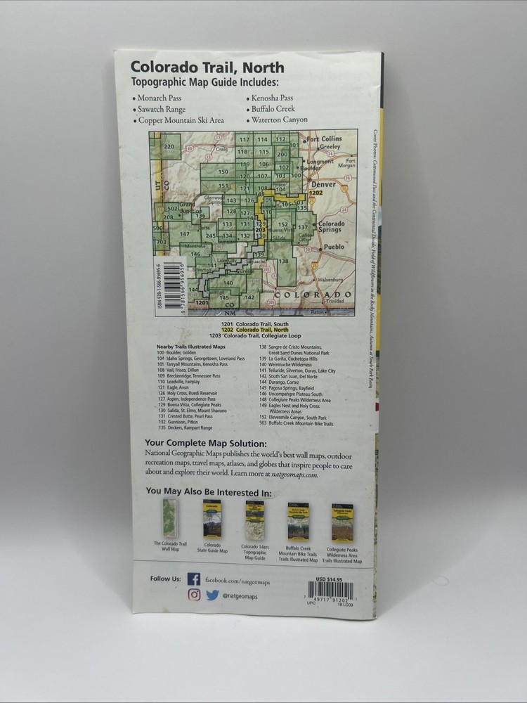 Map Colorado Trail North