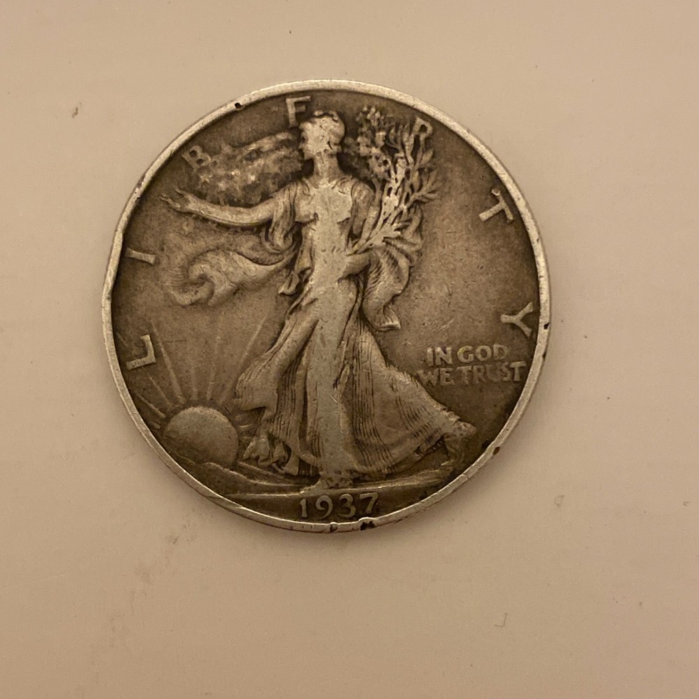 Liberty Walking Silver Half Dollar 50C Reverse Eagle Design