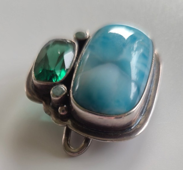 Tabra Fabulous 4-stone Large Charm for Bracelet or Anklet S Connector Charm Only