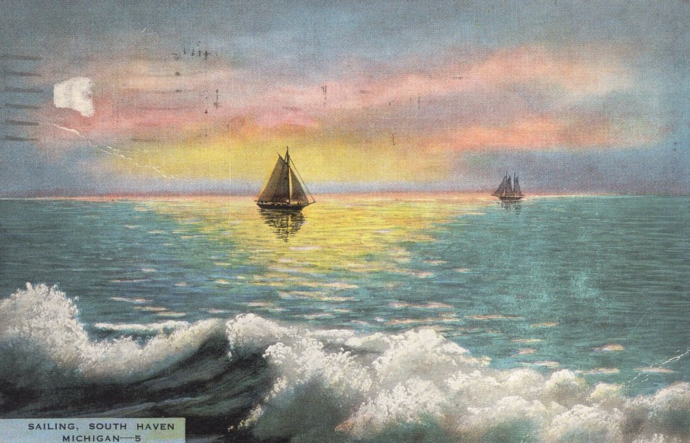 SAILING SOUTH HAVEN, MI  -  PC6922