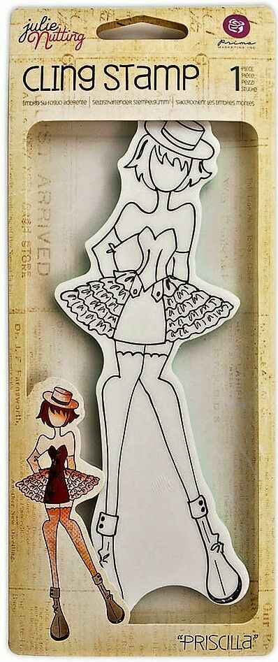 Prima Marketing Julie Nutting Mixed Media Doll and Planner Stamps - You Choose!