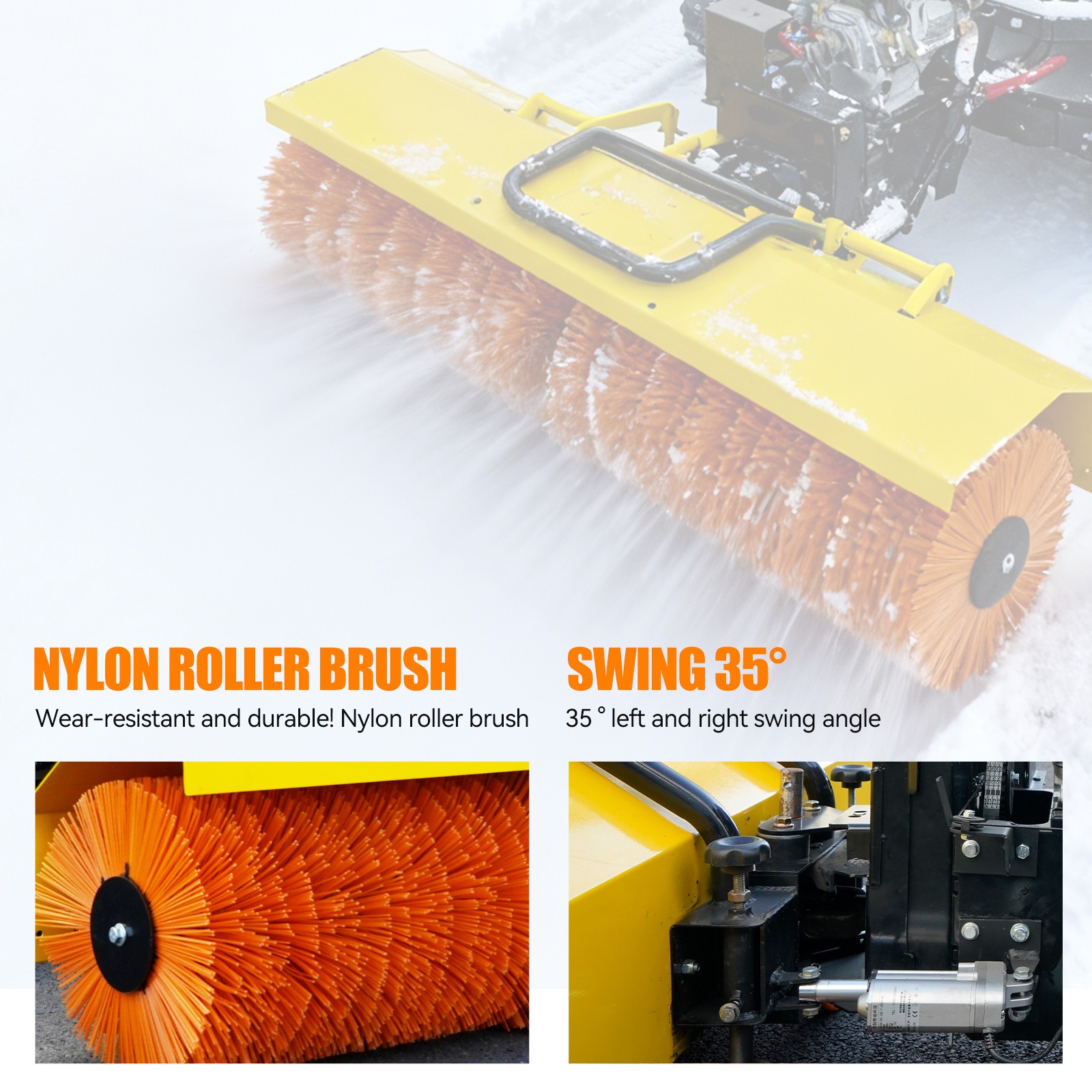 51-inch remote-controlled snow sweeper, electric snow sweeper, lawn mower 22HP