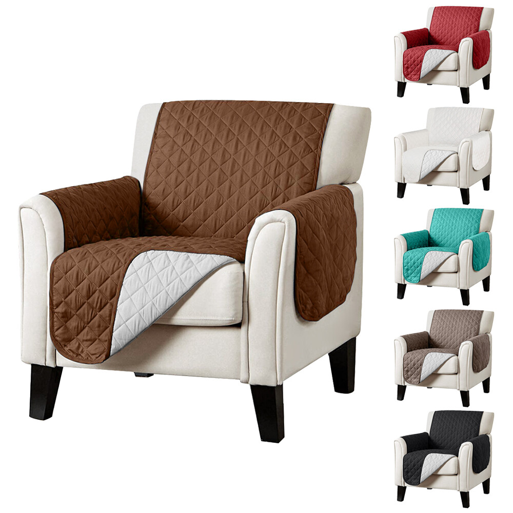 Quilted Sofa Cover Waterproof Nonslip Couch Loveseat Slipcover Pet Protector Mat