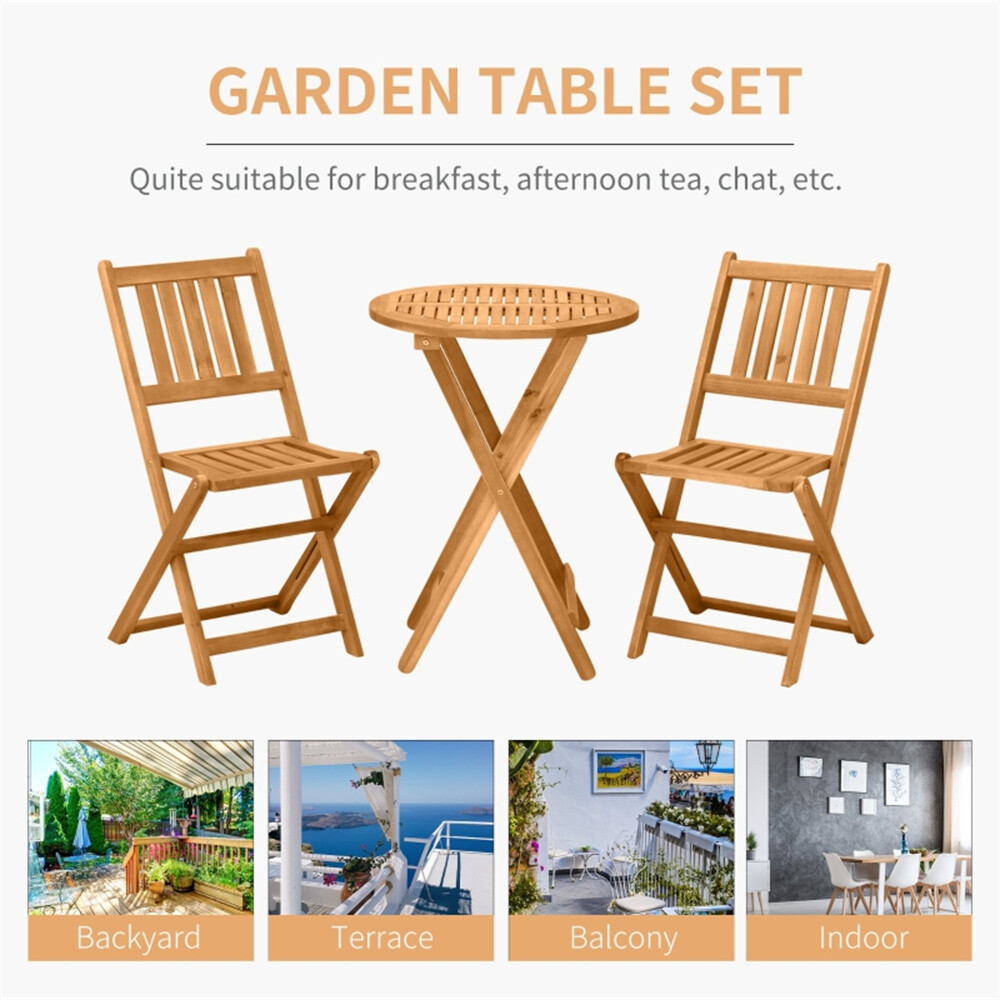 Tavern Table and Chair Set Teak