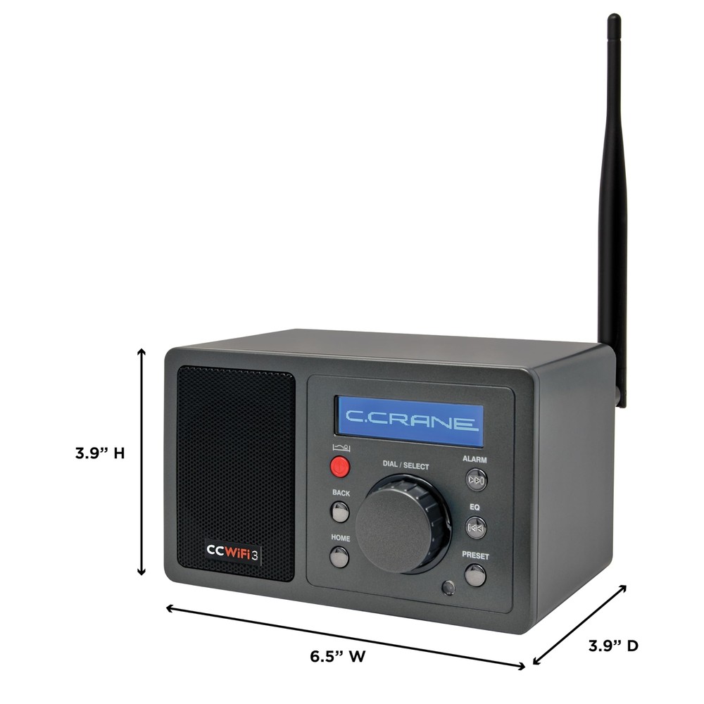 WiFi Internet Radio with Bluetooth Remote Skytune Global Station Access