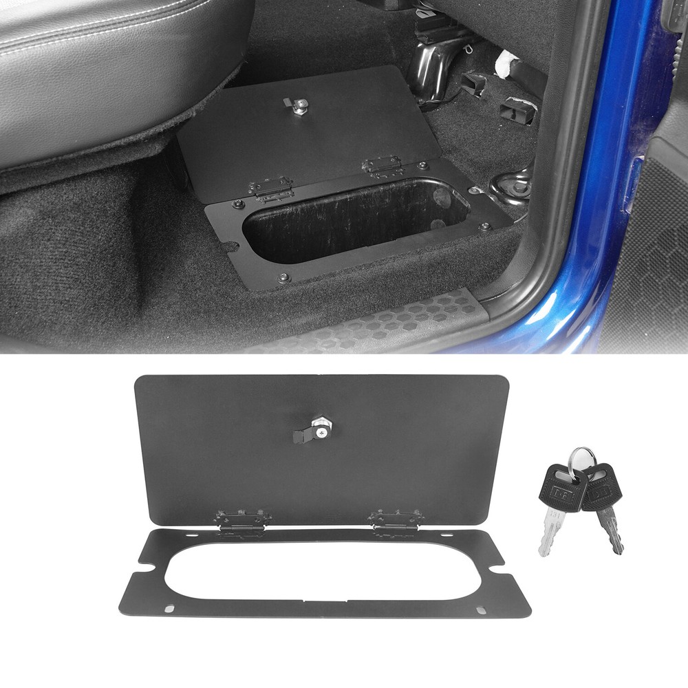 1PC Second Row Side Steel Storage Bin Lockable Style for 09-18 Dodge Ram 1500