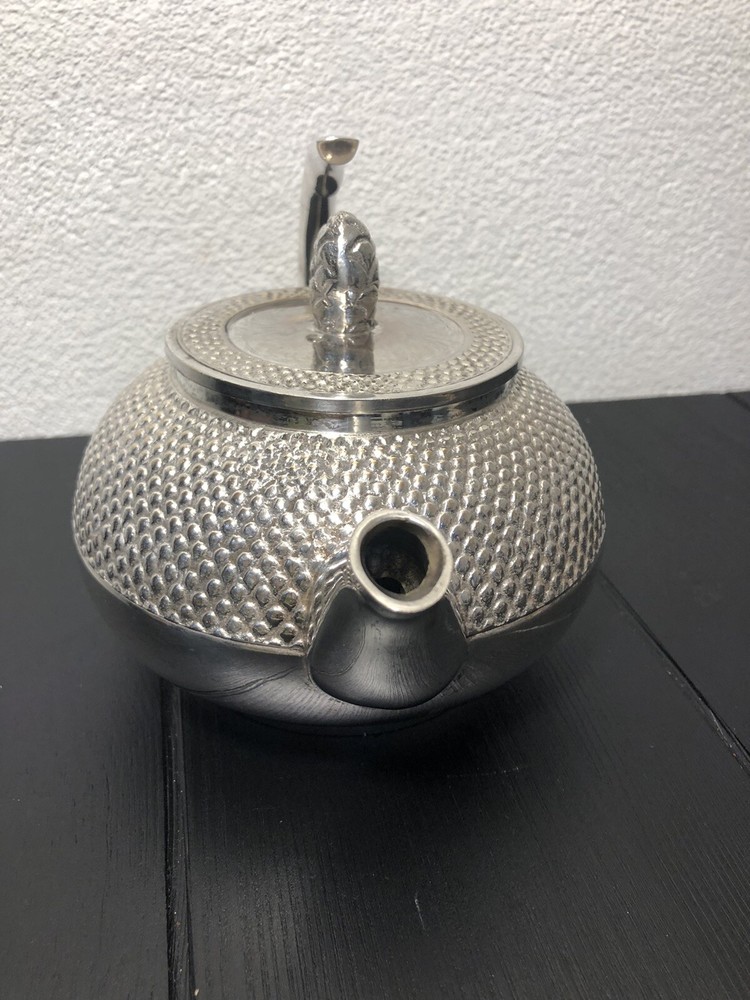 Vintage Silver Plated Tea Pot With Handle Made in India