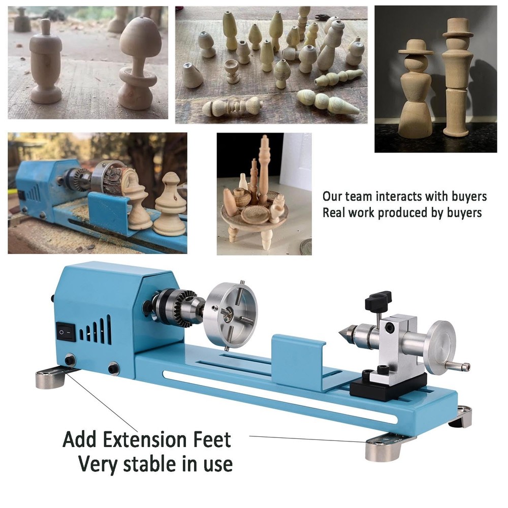 Mini Lathe Machine Multi-Purpose Lathe With Professional Tools Torno Para Mad...