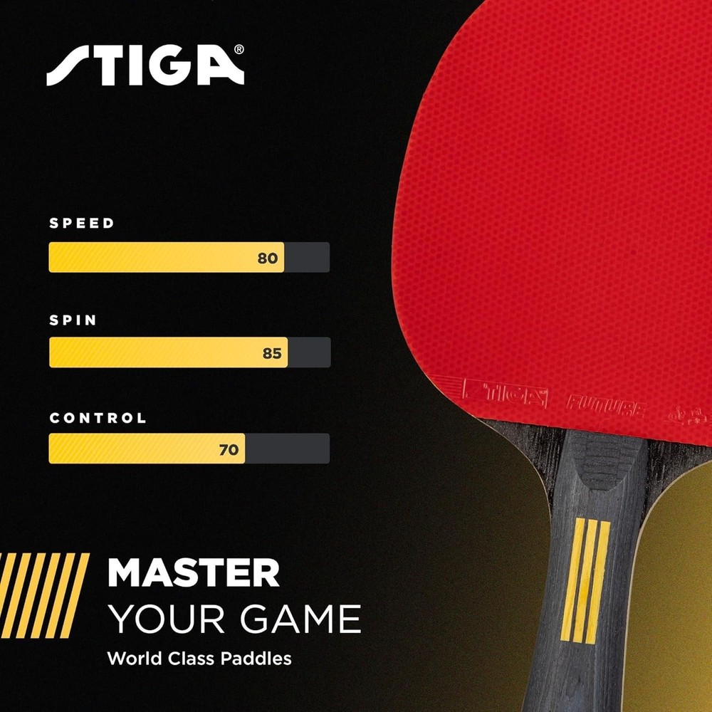 Ping Pong Paddle 5-Ply Blade 2mm Sponge Flared Handle