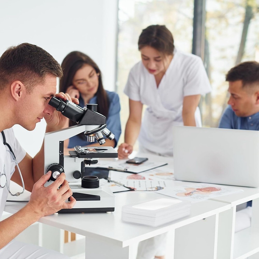 0.01mm Microscope Calibration Slide, Cross Table Microscope Reticle Ka8084