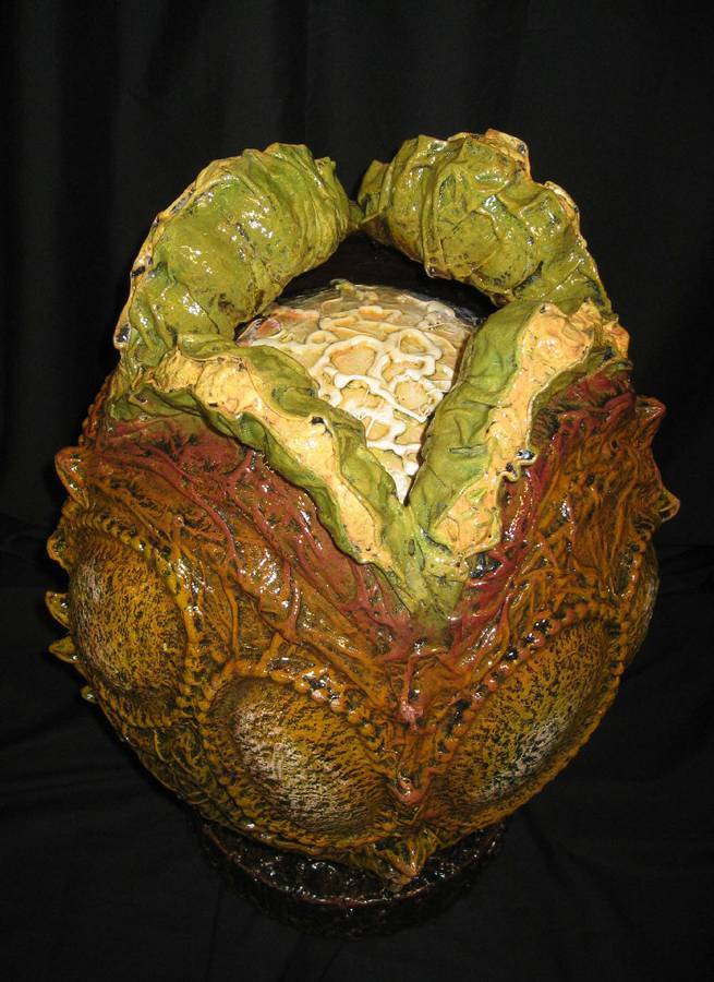 Alien Xenomorph Egg - mixed-media full 3-D sculpture