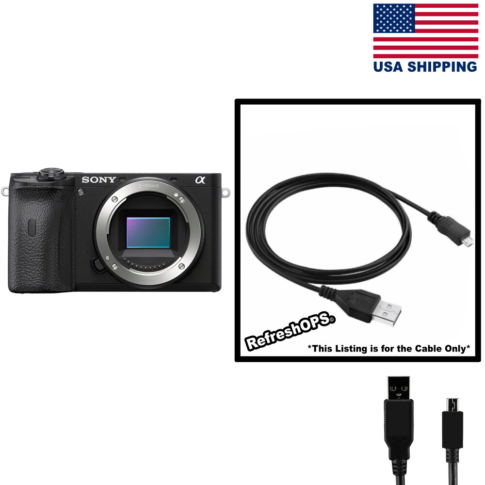 Sony Alpha a6600 Mirrorless Digital Camera USB Cable Transfer Cord Replacement