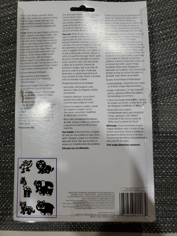 Cake Stamp Set 6 pc from Wilton