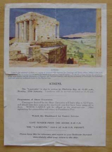 LAURENTIC (White Star) c1930