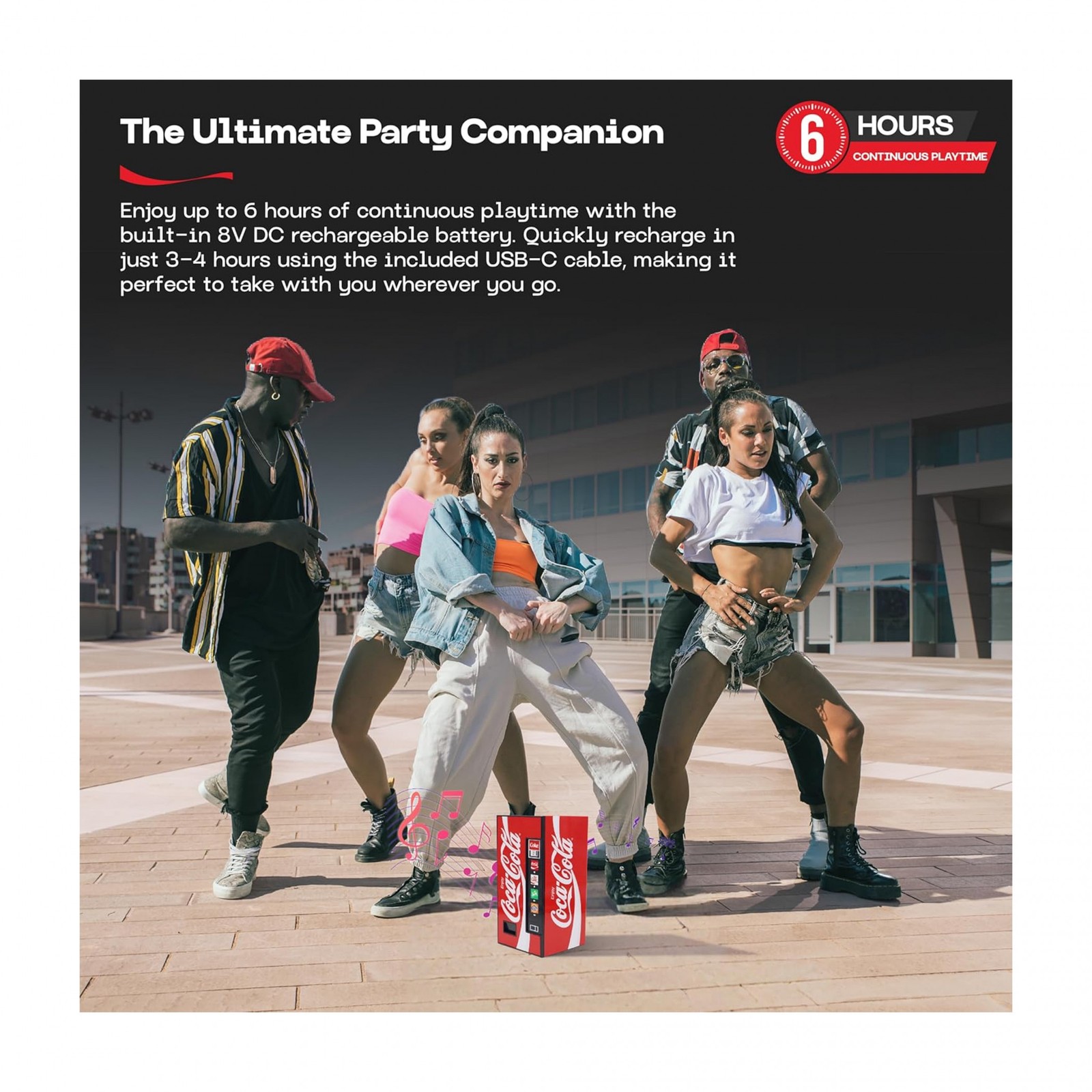 Coca-Cola Vending Machine Bluetooth Speaker Red