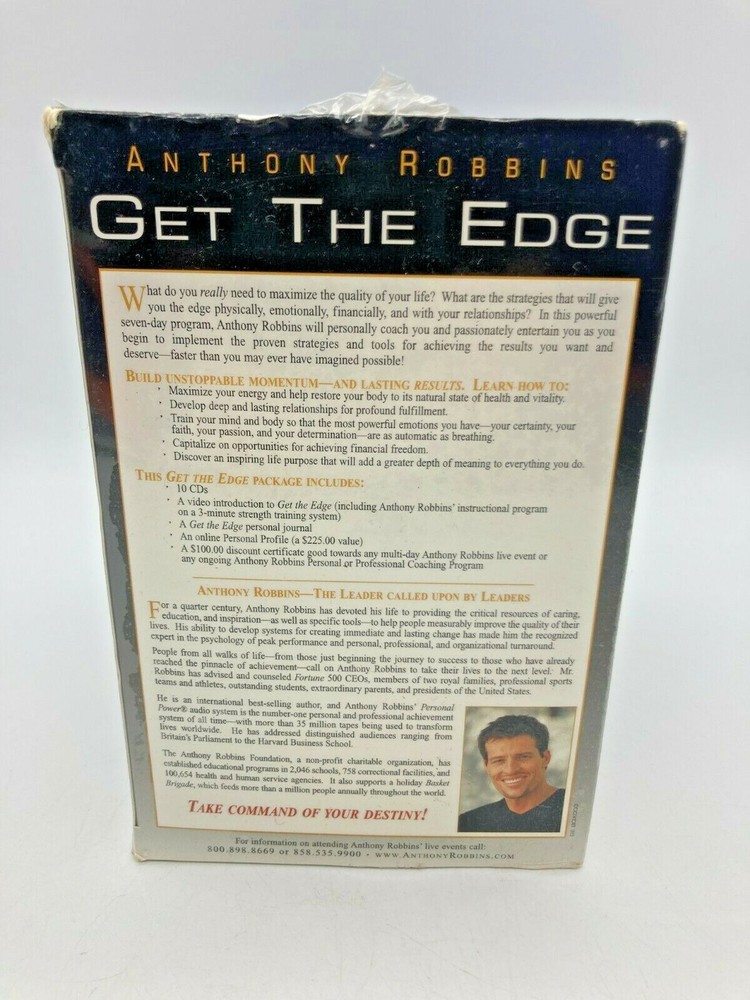 ANTHONY ROBBINS Get the Edge A 7-Day Program To Transform Your Life (10 CD Set)