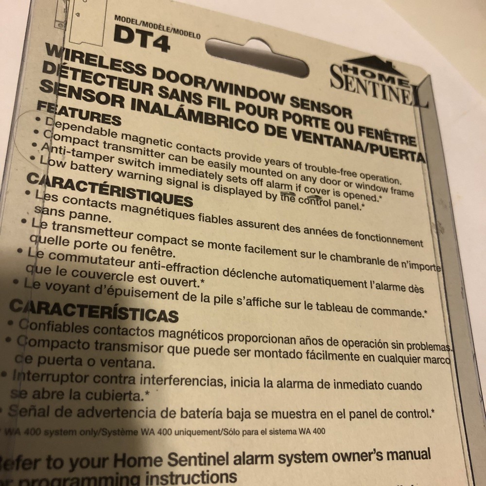 Home Sentinel Door/Window Sensor - DT4 @E