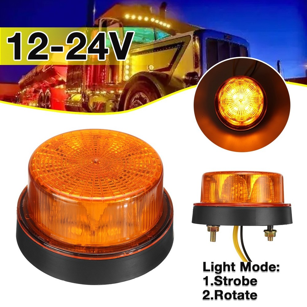 12V 24V LED Strobe Warning Light Beacon Emergency Flash Lamp.