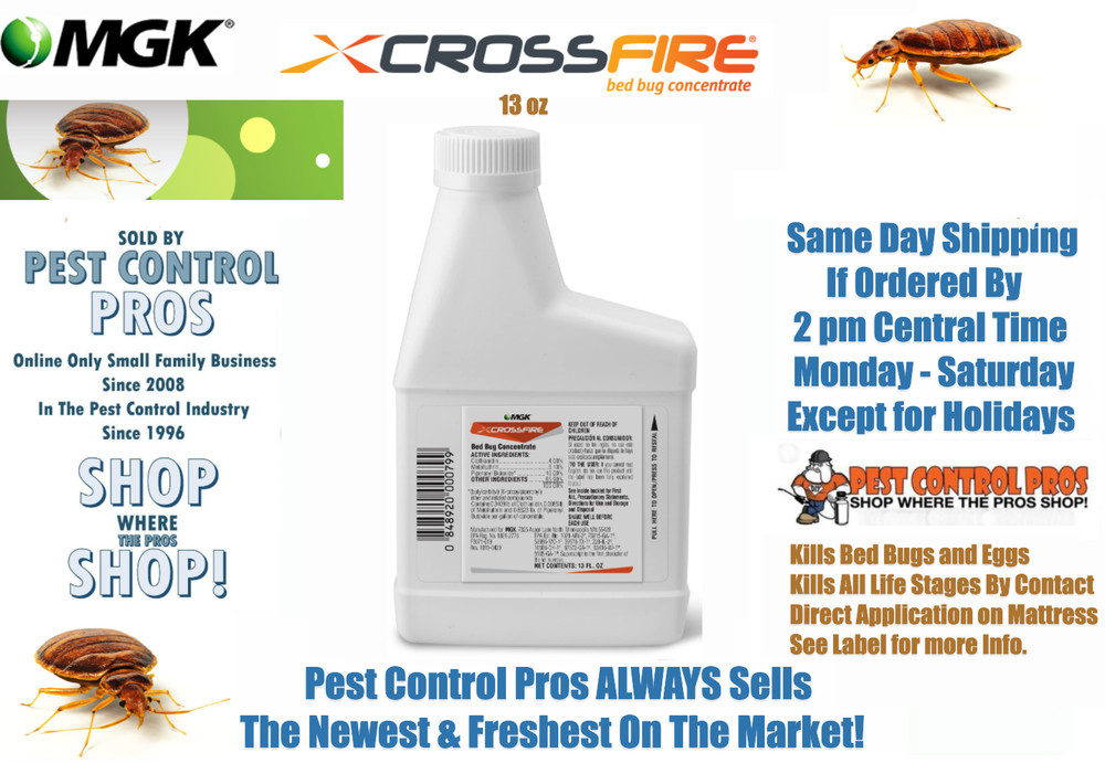 13 oz CrossFire Bed Bug Control Concentrate ~ Kill Bedbugs and Eggs ~ Cross Fire