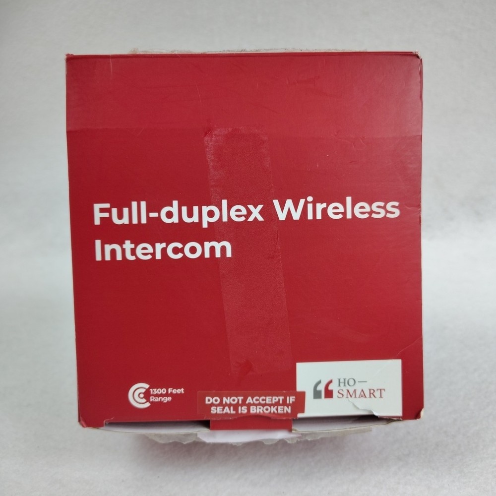 HO-Smart 2-Way Full Duplex Wireless Intercom 2-Set 1300ft EUC