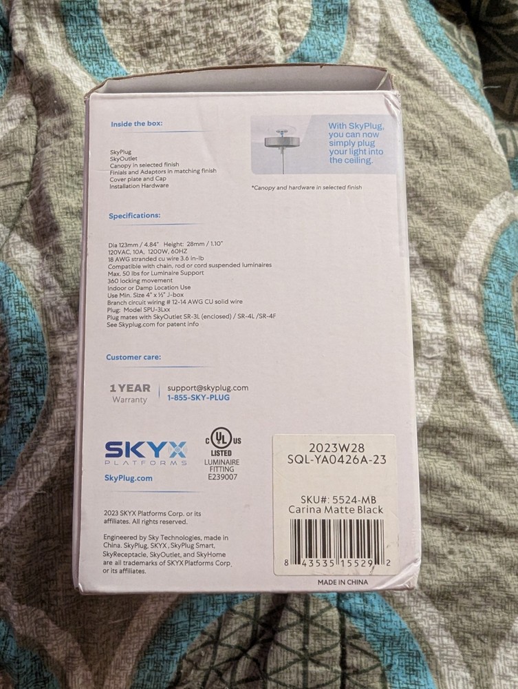 Sky Plug Plug And Play Lighting Base