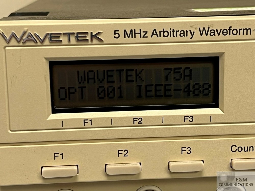 MODEL 75A WAVETEK 5 MHZ ARBITRARY WAVEFORM GENERATOR SERIAL # A93010089