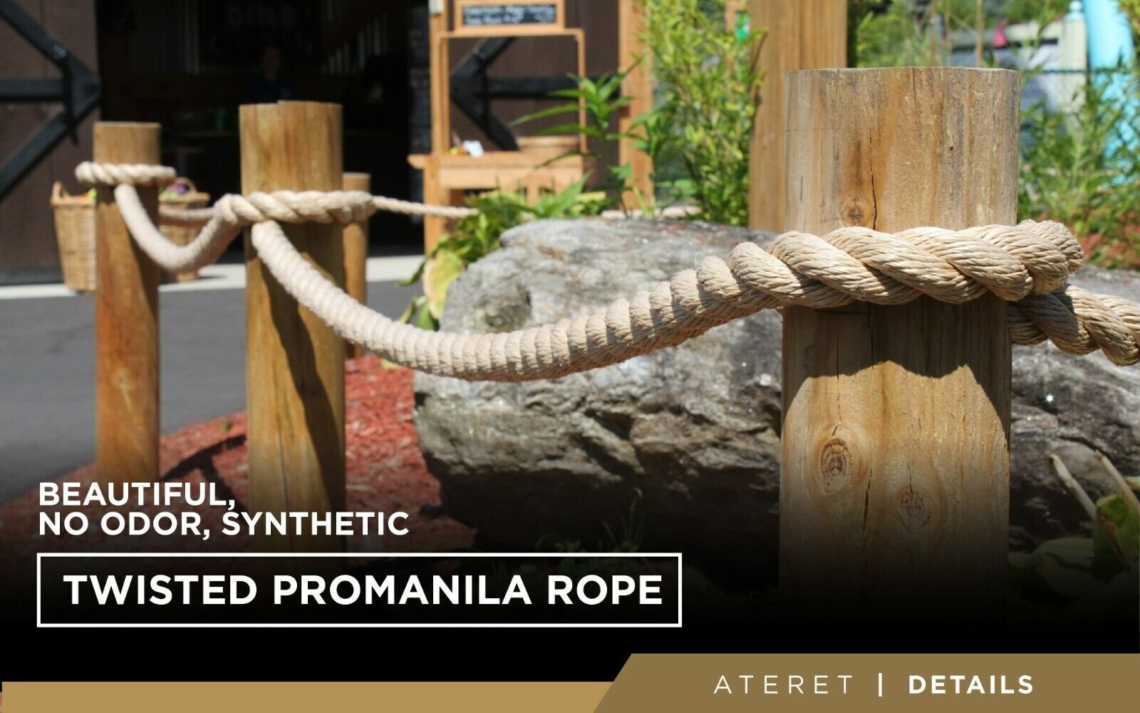 ATERET Twisted ProManila Rope Cordage I UnManila 3 Strand Synthetic Various Size