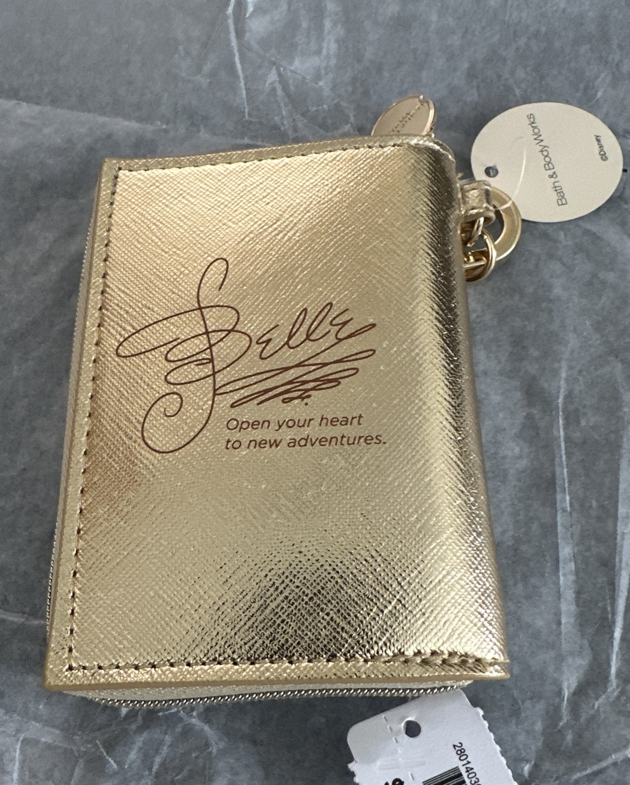 Bath & Body Works Disney Princess Belle Gold Coin Purse NWT Limited Edition