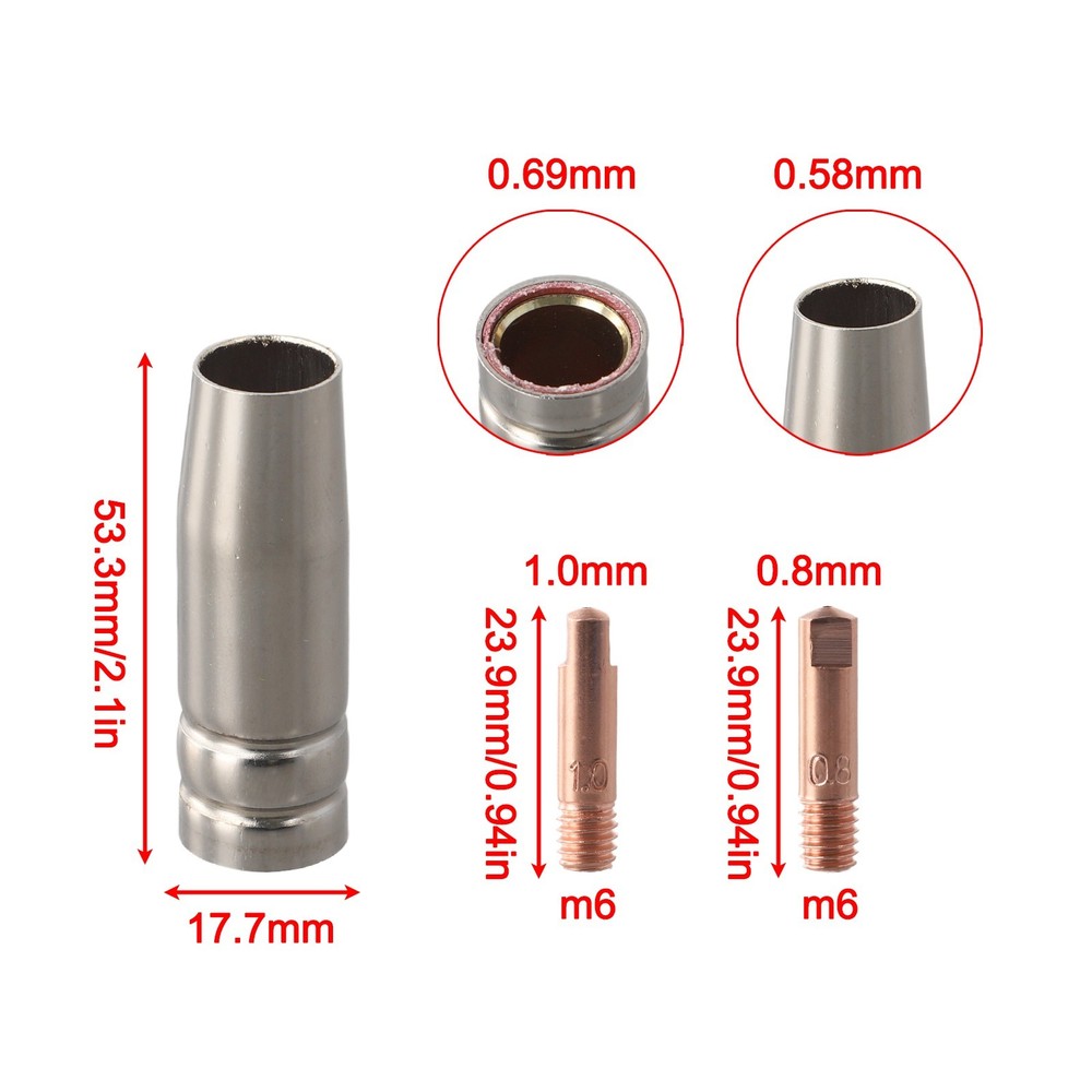 Robust 14 Piece For MIG Welding Accessory Collection Featuring Essential Tools