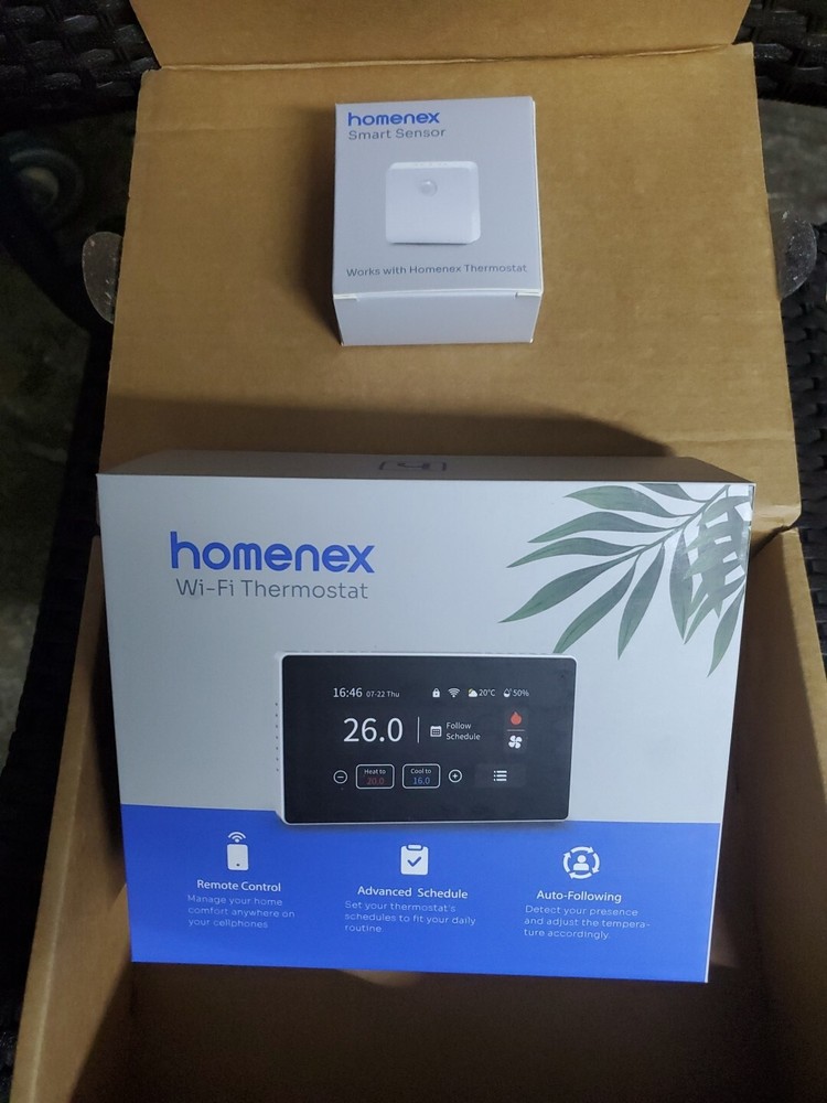 Homenex Wi-Fi Smart Thermostat with 1 Remote Sensor Touch Display