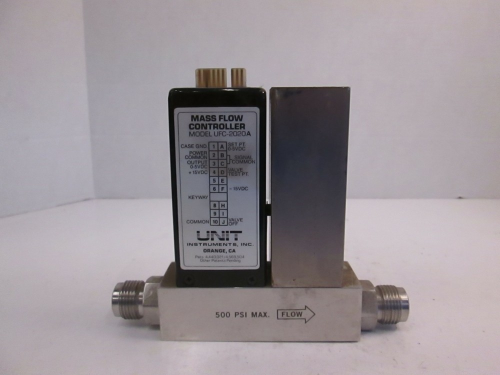 Unit UFC-2020A Mass Flow Controller, Ar, 30 SLM, 1/2" MVCR, Used