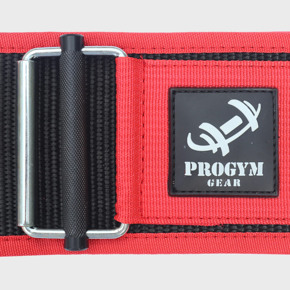 Self-Locking Nylon Weight Lifting Belt with Straps- Powerlifting - Deadlifting