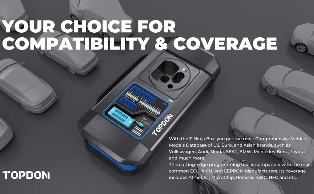 USA TOPDON T-Ninja Box Professional Car Diagnostic Scanner Key Coding Programmer