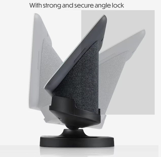 Wasserstein Adjustable Stand for Google Nest Hub (2nd Gen) - White