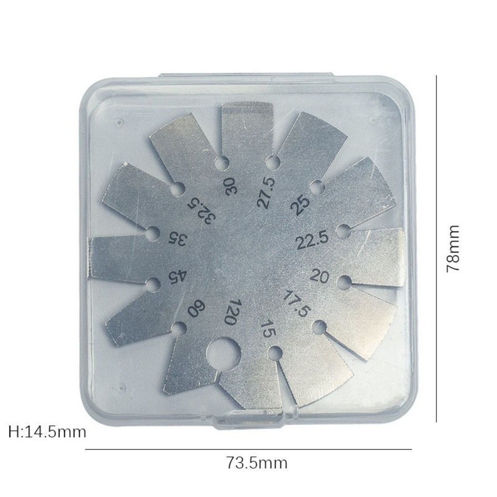 Round Angle Gauge Compact Design for Keychain Mounting
